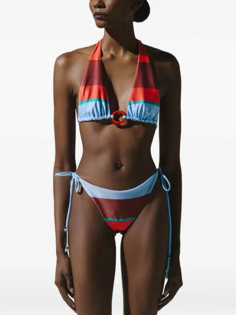 Baobab Rio striped tie-side bikini bottoms Blue 6731668