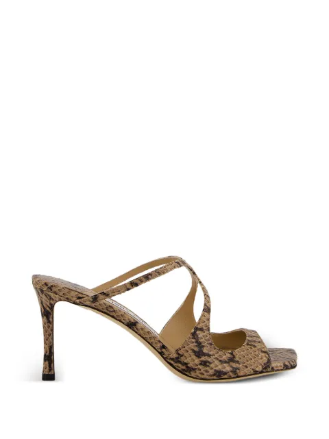 Jimmy Choo Anise snake-effect leather sandals Neutrals J000183439