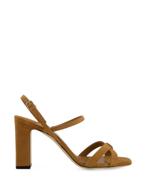 Jimmy Choo Elsy block heel 85 sandals Brown J000185733