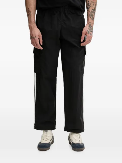 adidas logo-embroidered 3-Stripe track pants Black KE2927