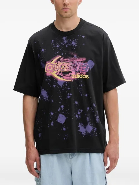 adidas Questra graphic-print T-shirt Black KX4844