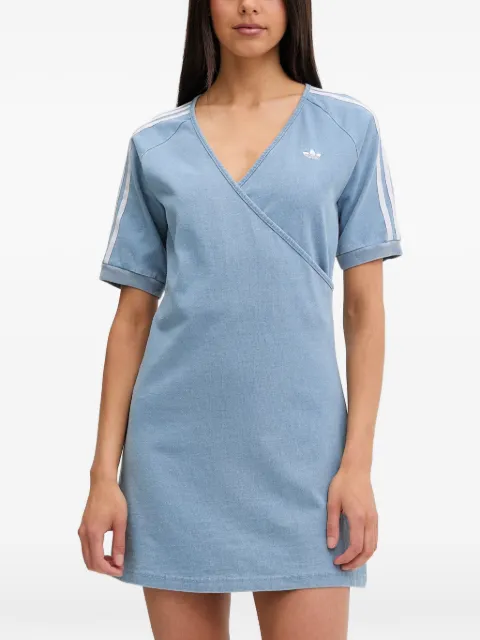 adidas Adilenium Season 5 wrap-style mini dress Blue KZ5056