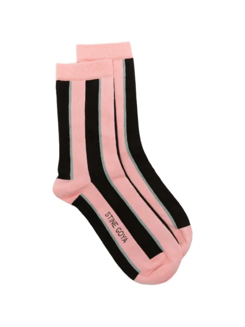 Stine Goya striped socks Pink SGA0112288