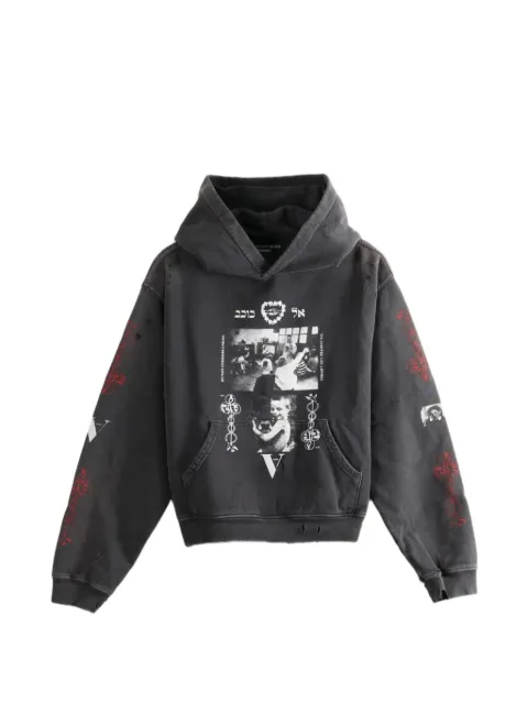 Enfants Riches Déprimés Cherry distressed hoodie Grey 110657