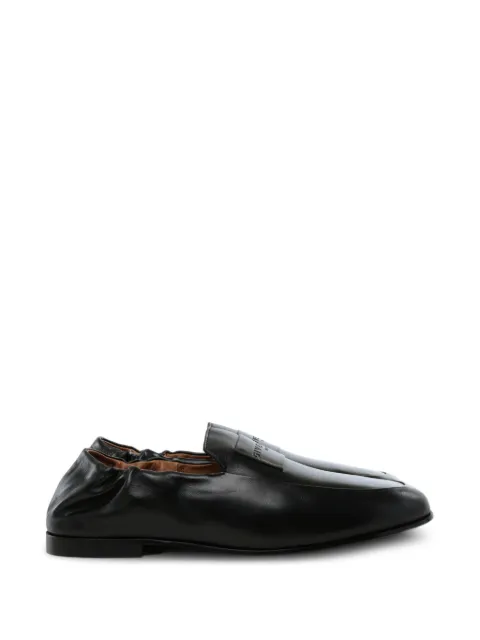 Givenchy logo-embossed elasticated-heel loafers Black BH203UH1Y5