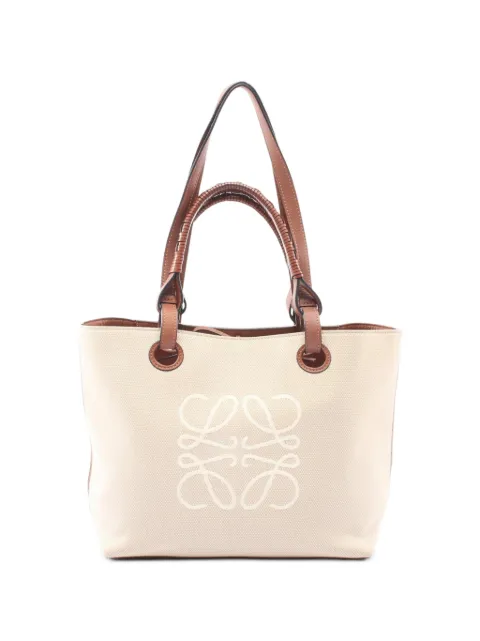 Loewe Pre-Owned 2000s Anagram canvas tote bag Neutrals 1080783