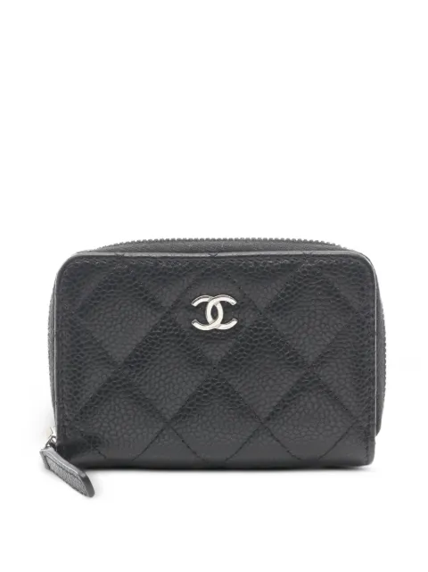 CHANEL Pre-Owned matelassé Caviar leather coin purse Black 1080666U5CPLGCL