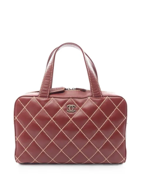 CHANEL Pre-Owned 2000-2002 Wild Stitch tote bag Brown 10807676826406
