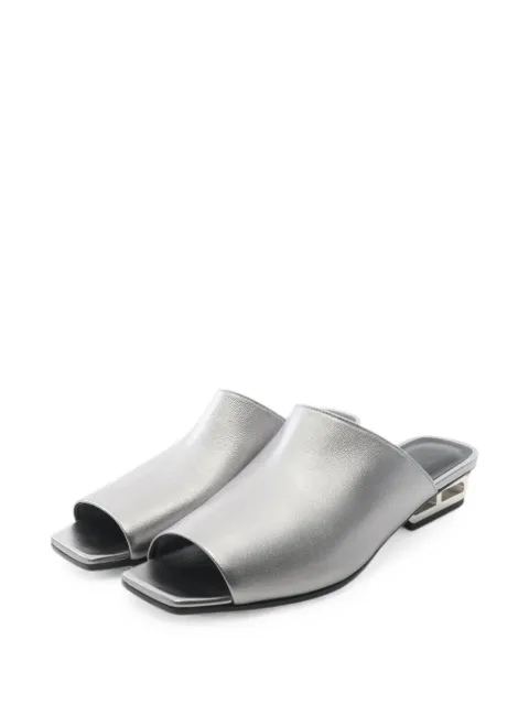 Hermès Pre-Owned 2010s Idole mule sandals Silver 1079683