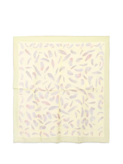Hermès Pre-Owned 2010s Plumes chiffon scarf Neutrals 1080864