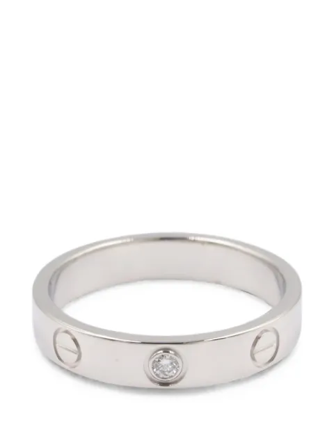 Cartier 2010s Love diamond ring Silver 1079355NW8413