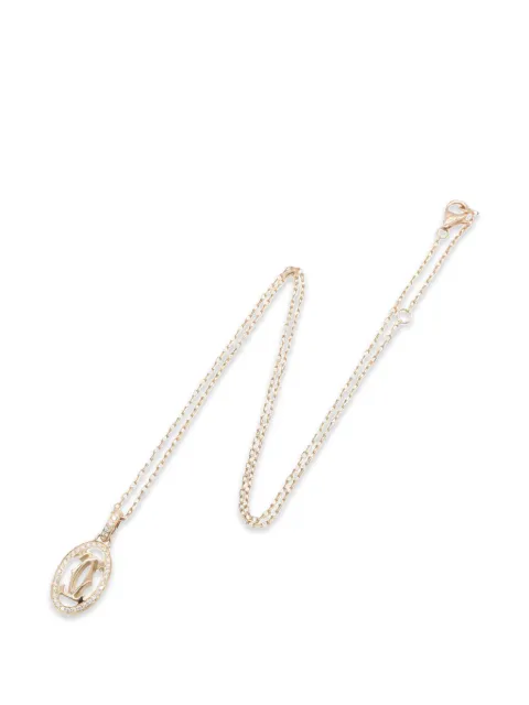 Cartier 2010s Double C diamond necklace Pink 1080646RM4554