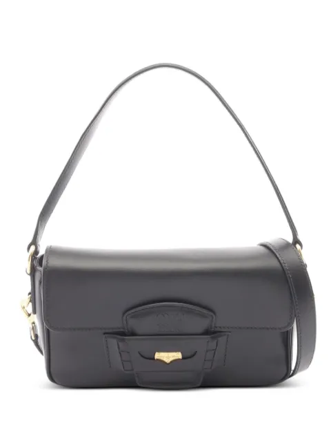 Miu Miu Pre-Owned 2010s Penny leather shoulder bag Black 1075577