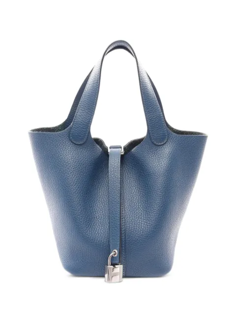 Hermès Pre-Owned 2020 PM Picotan Lock handbag Blue 1080964Y