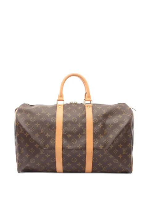 Louis Vuitton Pre-Owned 2002 Monogram Keepall 45 holdall Brown 1081133FL0052