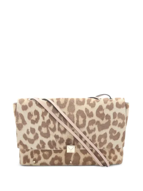 Valentino Garavani Pre-Owned 2000s leopard-print shoulder bag Neutrals 1076021