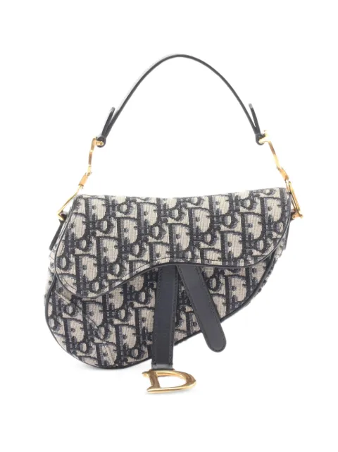Christian Dior Pre-Owned 2010s Oblique jacquard shoulder bag Neutrals 1081621