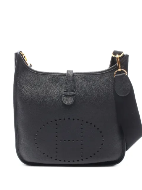 Hermès Pre-Owned 2023 PM Evelyn 3 Troyes shoulder bag Black 1081597B