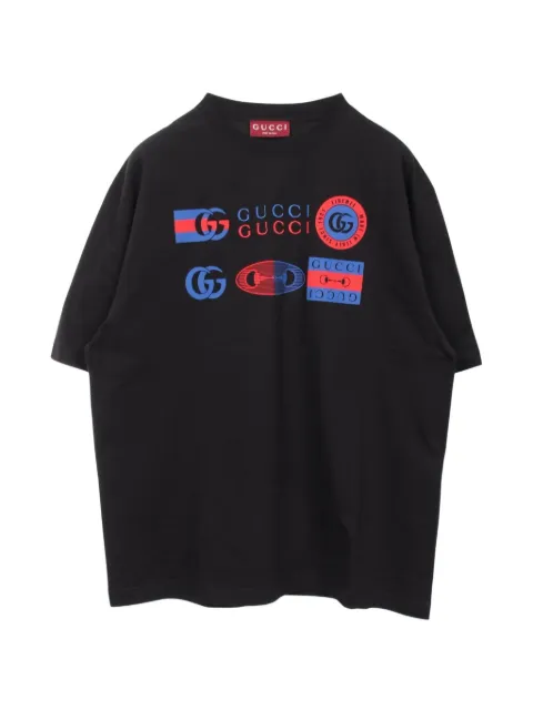 Gucci Pre-Owned logo-print T-shirt Black 1079615