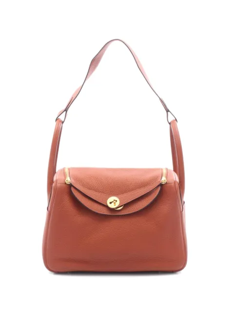 Hermès Pre-Owned 2016 Lindy 30 Cuible shoulder bag Brown 1081008X