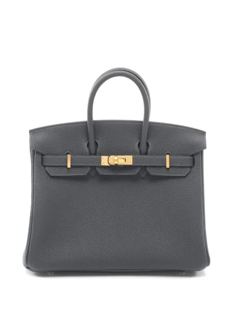 Hermès Pre-Owned 2026 Birkin 25 Togo leather handbag Grey 1079924G