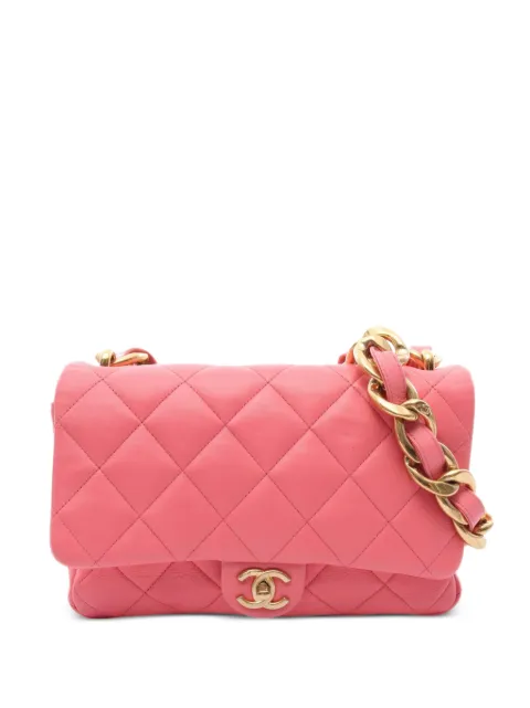 CHANEL Pre-Owned matelassé chain shoulder bag Pink 1080944U8KCJ8K2