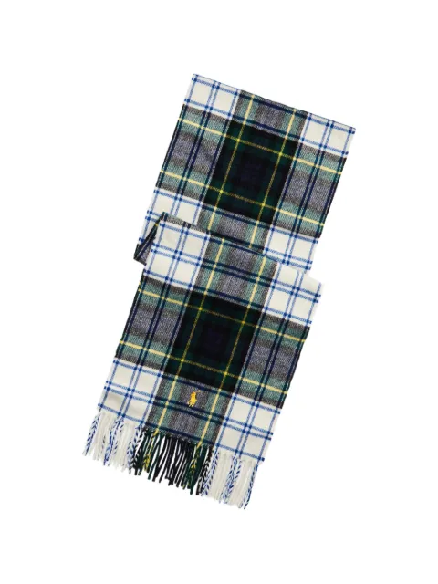 Polo Ralph Lauren plaid Pony scarf Green 449899884