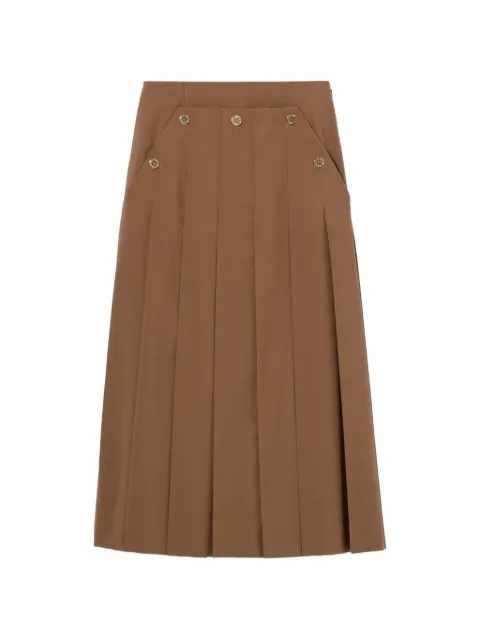 Claudie Pierlot pleated midi skirt Brown CFPJU00950