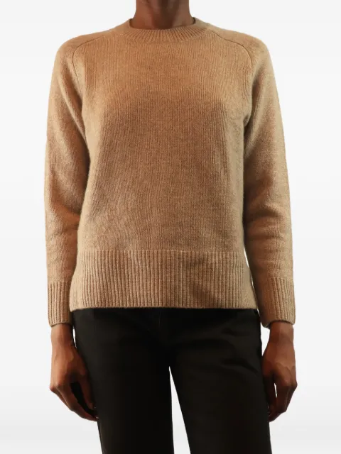 extreme cashmere crew-neck raglan-sleeve sweater Neutrals BEIGECREWNECK