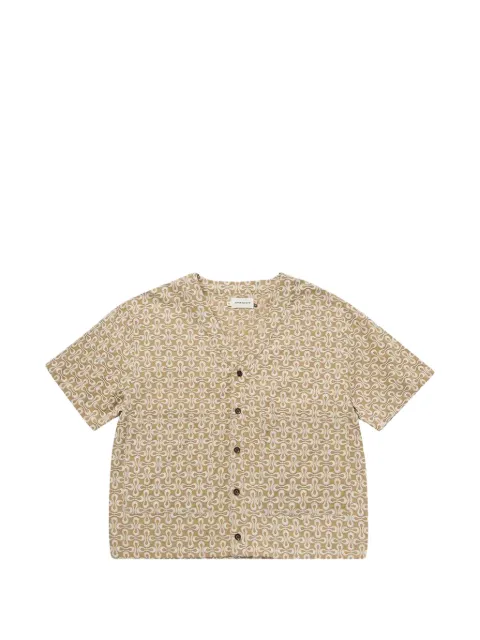 Honor The Gift Infinity pattern-jacquard shirt Neutrals HTG240231KHAKI