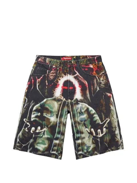 Supreme Shadows baggy denim shorts Black SU27782