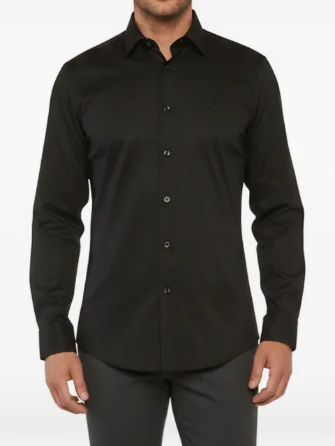 Cavalli Class jacquard button-up shirt Black 1355935