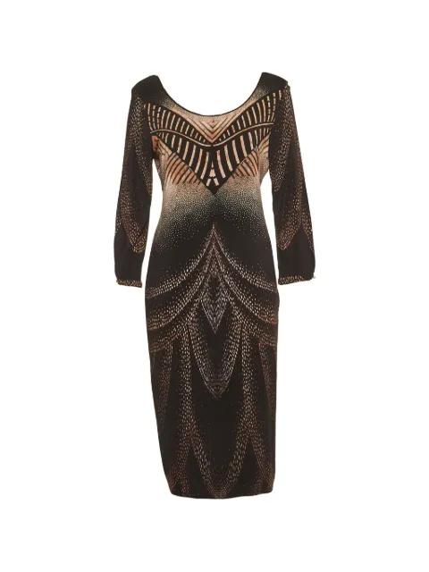 Roberto Cavalli printed jersey mini dress Black 1295901