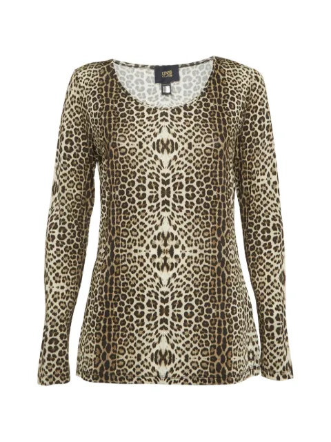 Roberto Cavalli Vintage leopard-print jersey sweater Neutrals 1301044