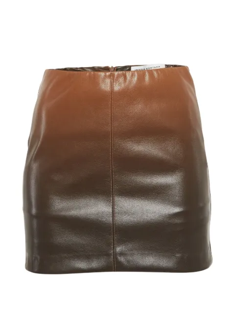 Vassia Kostara ombré mini skirt Brown 1304901