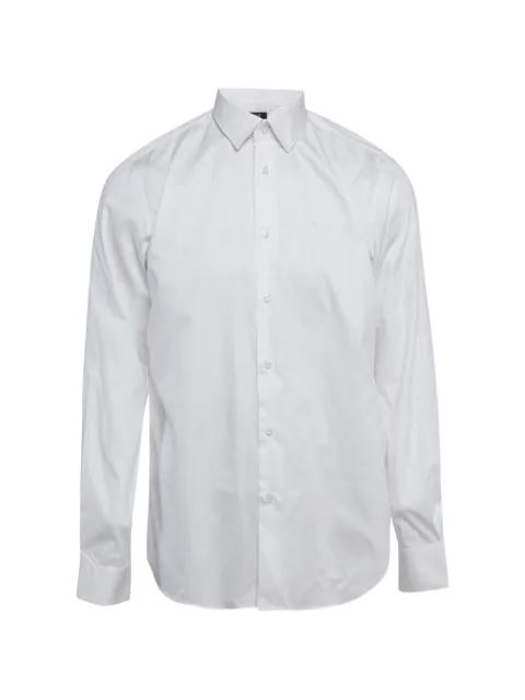 Cavalli Class embroidered logo long-sleeve shirt White 1286636