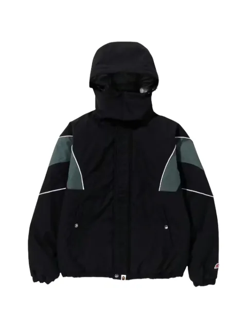 A BATHING APE® panelled high-neck jacket Black 1J30141003