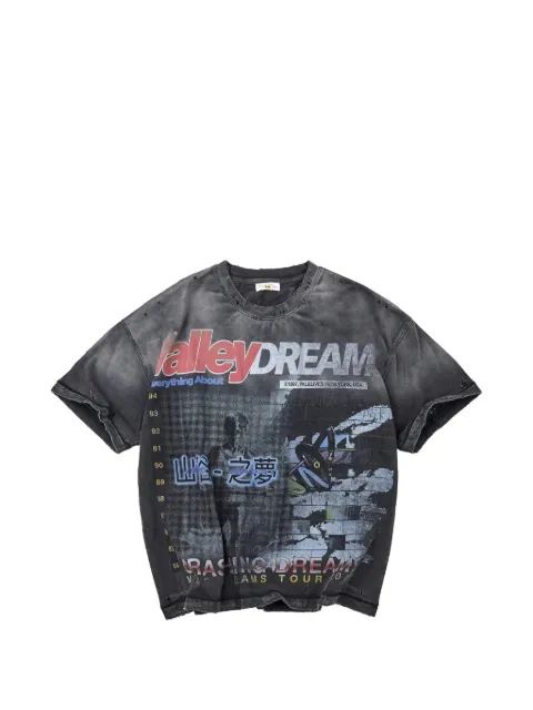Vale Dreamcrasher graphic-print T-shirt Grey VAL247