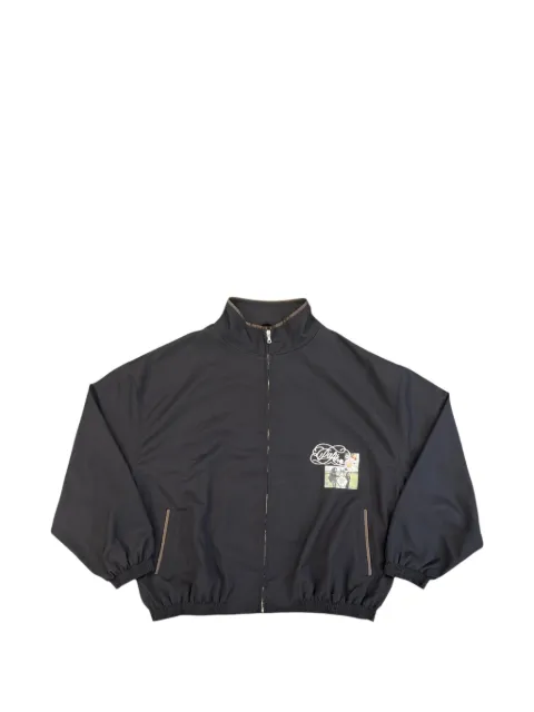 Paly graphic-print zip-up jacket Blue 7U001Q1010