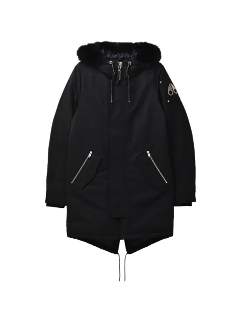 Moose Knuckles Oakbank fur-trim jacket Black M39MP227291