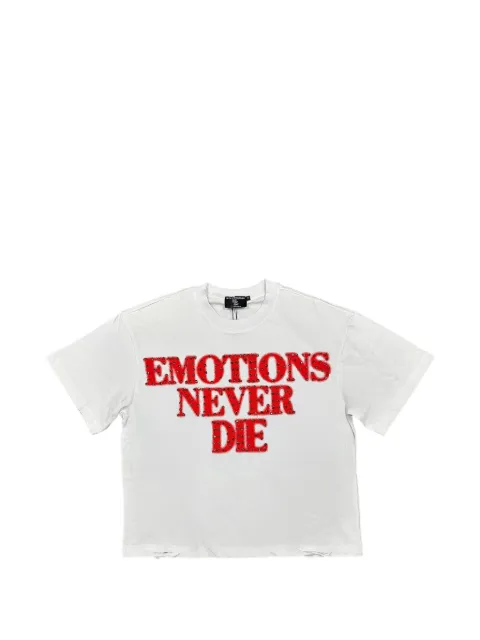 Mixed Emotion End distressed T-shirt White MIXE051