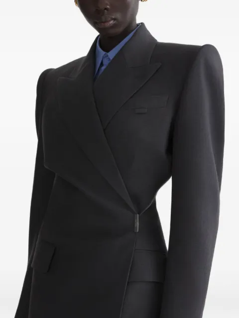 Mugler twisted double breasted jacket Grey 26F1VE04991039