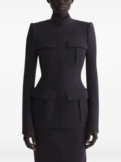 Mugler pocket fitted jacket Purple 26F1VE05001042