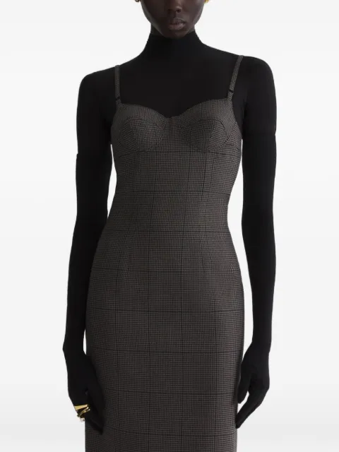 Mugler midi lingerie dress Grey 26F1RO18081040