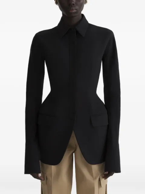 Mugler black shirt jacket Neutrals 26F1VE04831035