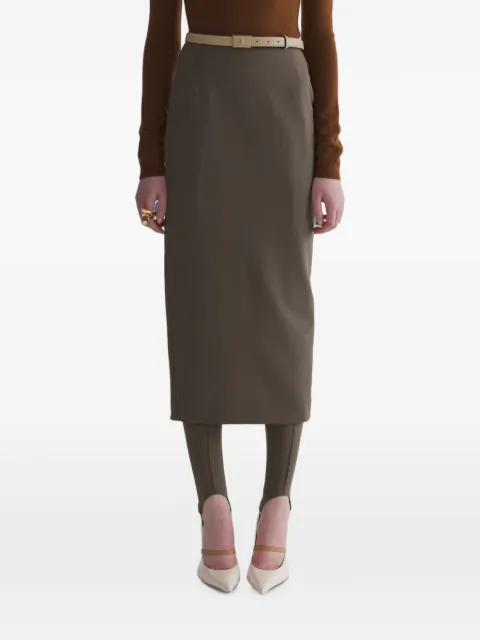 Mugler taupe pencil skirt Neutrals 26F1JU06001035