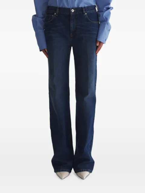 Mugler low waist masculine denim pants Blue 26F6PA05362037