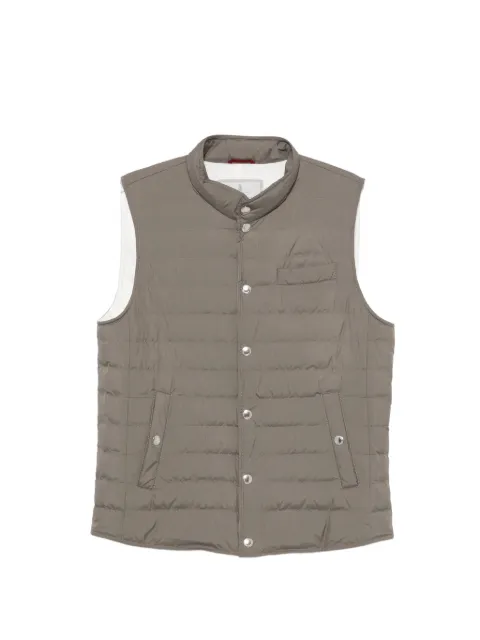 Brunello Cucinelli quilted sleeveless gilet Grey MV4081711CDX44