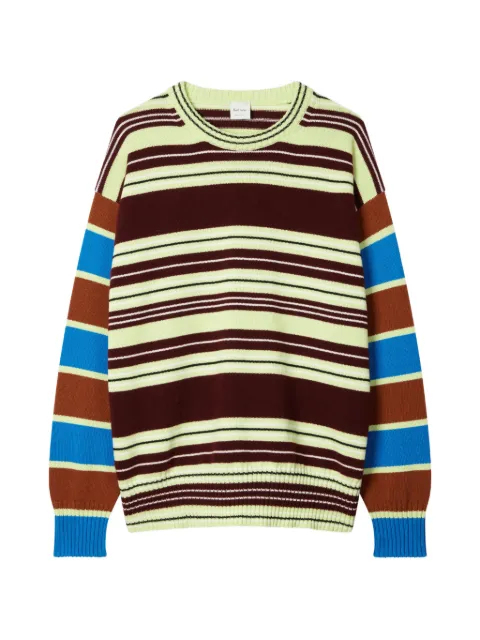 Paul Smith striped crew-neck sweater Brown W1R915NW11286