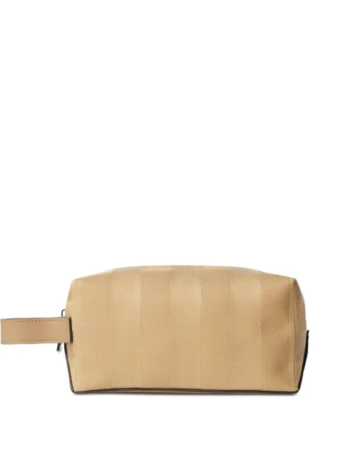 FENDI Lui striped wash bag Neutrals 7N0170B110